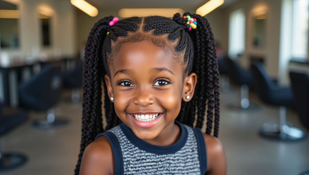 Knotless braids for kids - African hair braiding at Knotless Beauty Bar Killeen TX