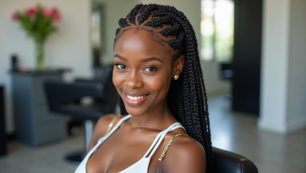 Trendy Lemonade Braids - African hair braiding at Knotless Beauty Bar Killeen TX